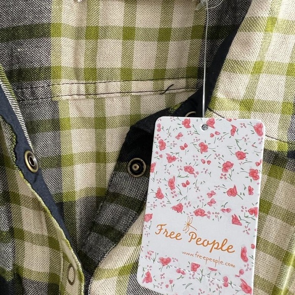 Free People Pacific Dawn Drawstring
Plaid Shirt - Picture 10 of 12